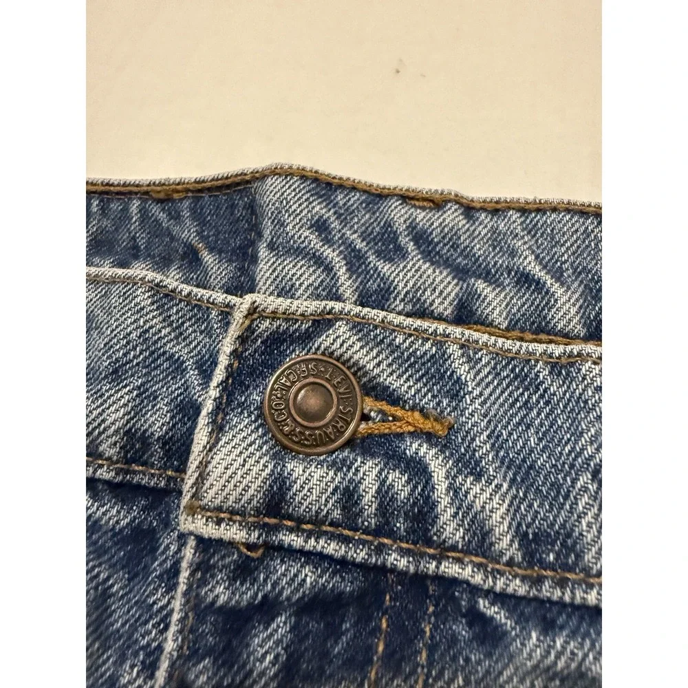 Vintage Levis 505 34x30 Orange tab 505 jeans faded denim‎ blue 80s 90s